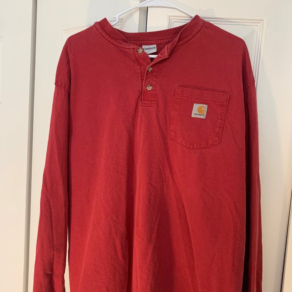 VINTAGE Carhartt heavy long sleeve shirt